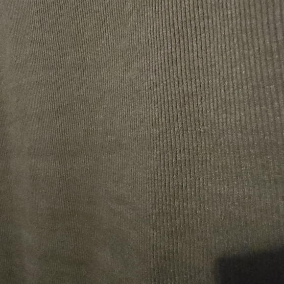 Old Navy Olive Green Ribbed Long Sleeve Square Neck Women's Fitted Top - Large - Picture 6 of 6